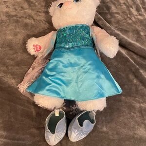 Build-A-Bear Disney Frozen II Inspired Elsa Blue and White Plush Bear